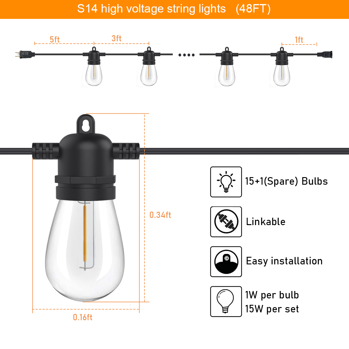 HCP088 S14高压灯串